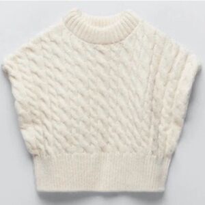 Zara Cream Cowl Neck Sweater